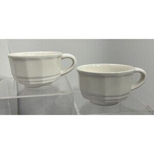 Pfaltzgraff Heritage White Coffee Tea Mugs Excellent Con. Cups